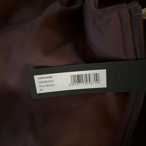 Oner Active Unified Jacket and Unified Wrap Leggings in Plum Brown - Picture 5 of 7